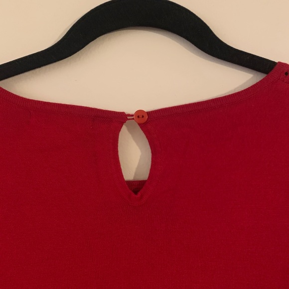 Red Sweater Dress - Picture 4 of 5